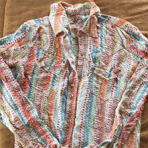 Rock 47 small Aztec Spring snap shirt